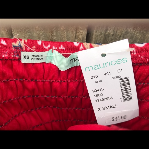 Maurice’s Red Paisley print maxi dress! - Picture 3 of 3